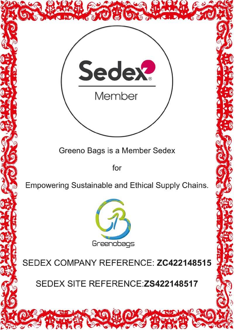 Sedex Membership Certificate